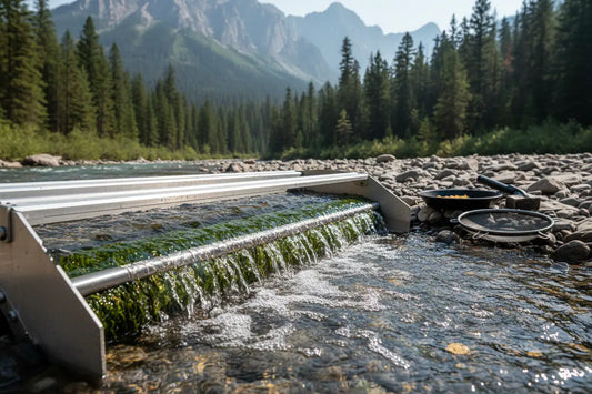 River sluicing — gold recovery technique demonstrated by Hobby Miner Outlet