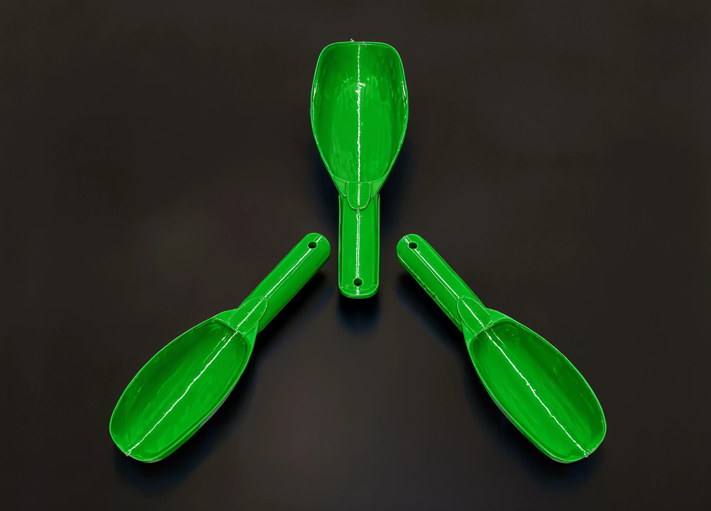 USA-Built Gold Scoops — PETG | 2 Sizes | 3 Colors | Maker-Direct Pricing