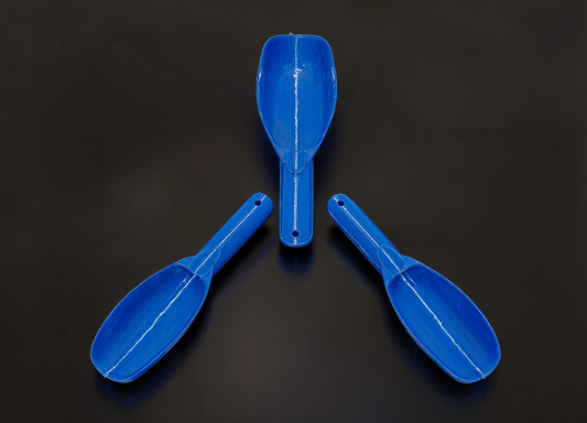 USA-Built Gold Scoops — PETG | 2 Sizes | 3 Colors | Maker-Direct Pricing