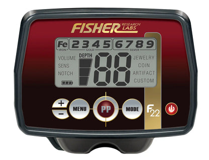 Fisher F22 Weatherproof Metal Detector