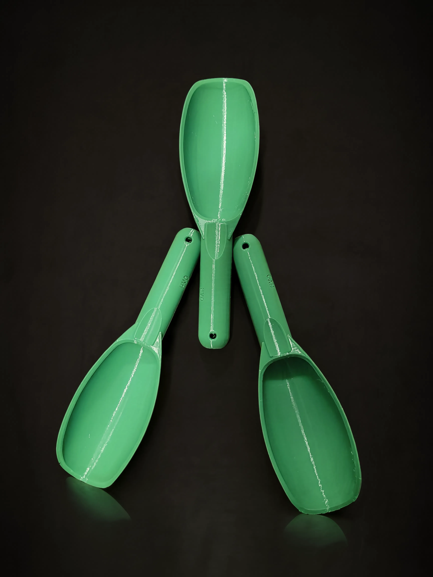 USA-Built Gold Scoops — PETG | 2 Sizes | 3 Colors | Maker-Direct Pricing