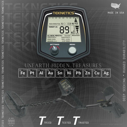 Teknetics T2 Series Metal Detector – Standard & Limited Black
