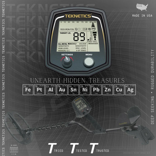 Teknetics T2 Series Metal Detector – Standard & Limited Black