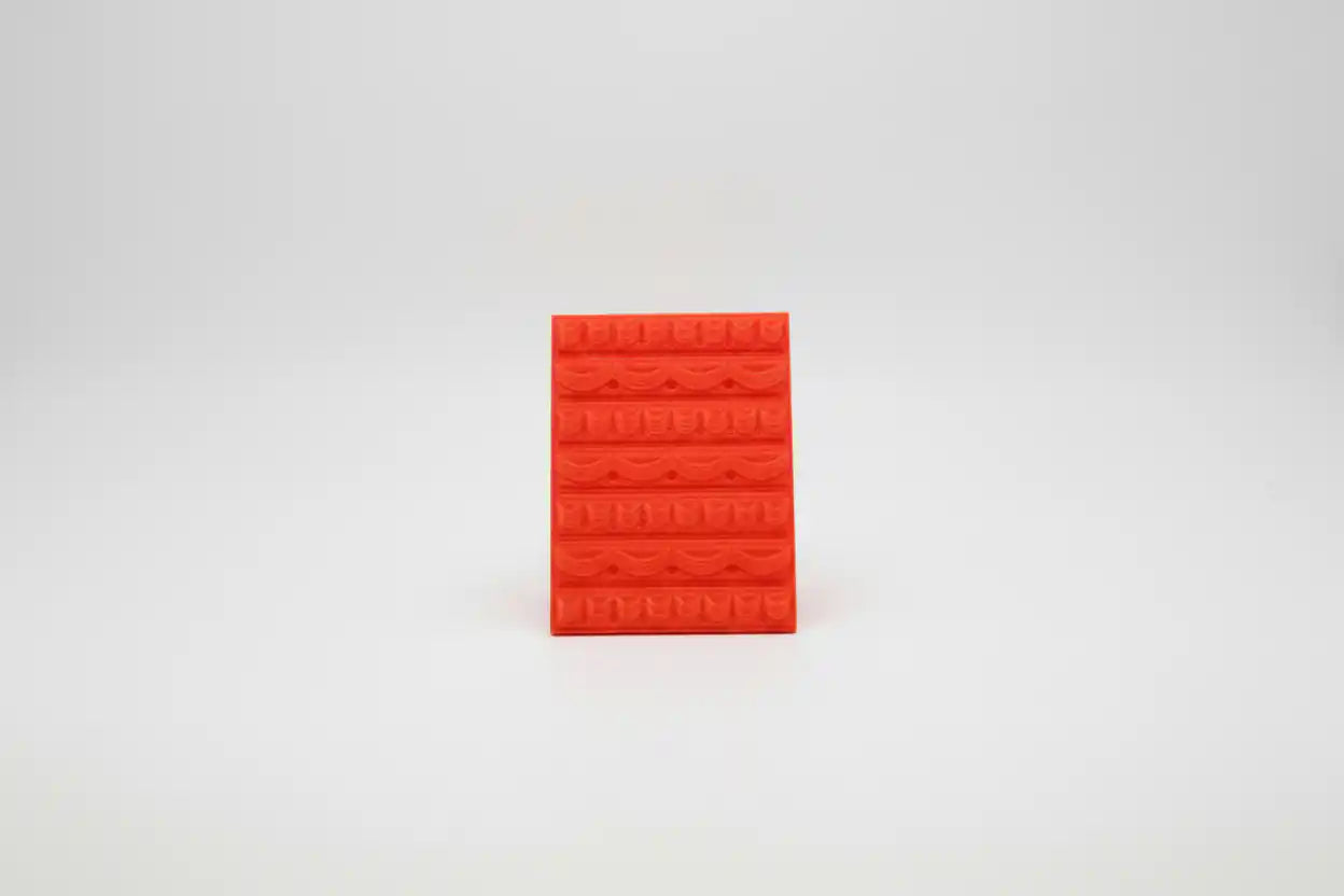 Bright Red Golden Shores Mat