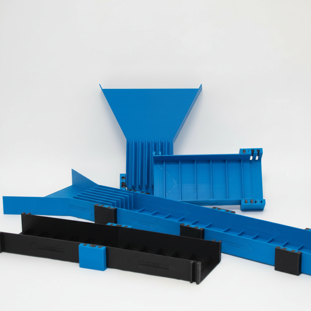 Chute Sluice Module in blue