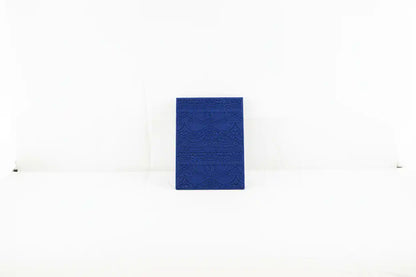 Deep Blue Golden Shores Mat with clean background