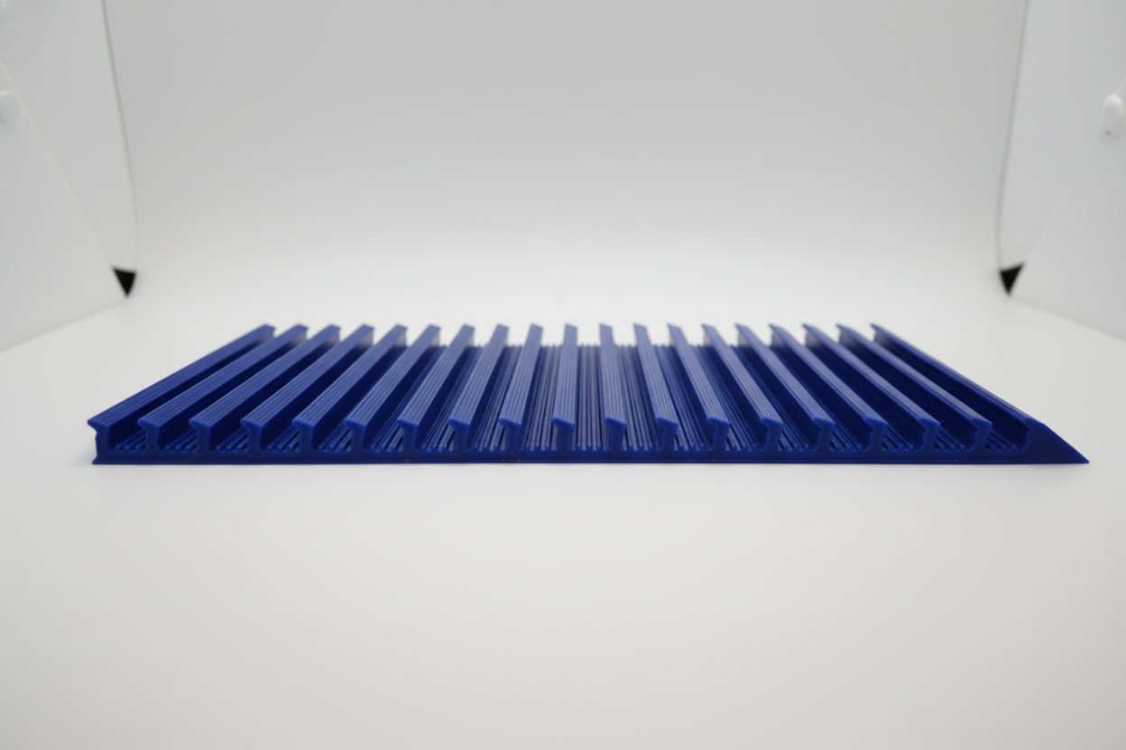 Deep Blue Golden Streams Mat