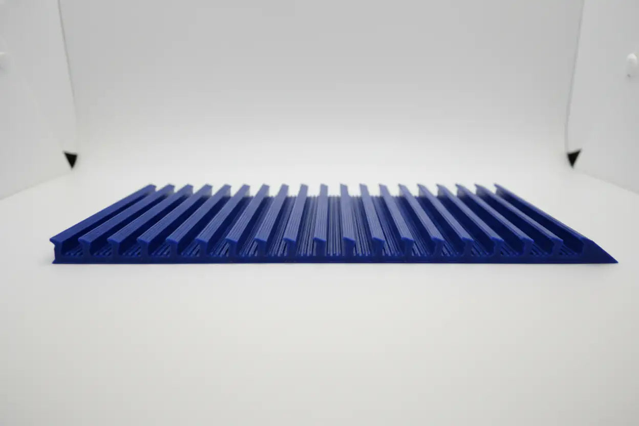 Deep Blue Golden Streams Mat