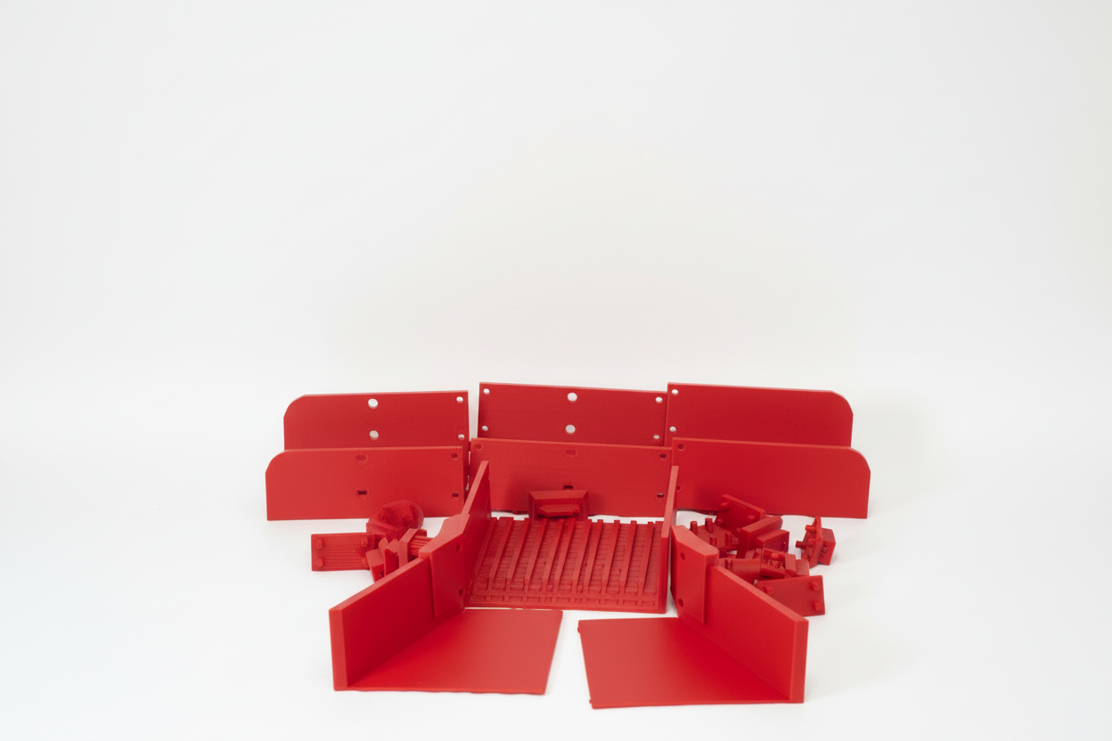 Golden Channels Double Funnel Sluice in red