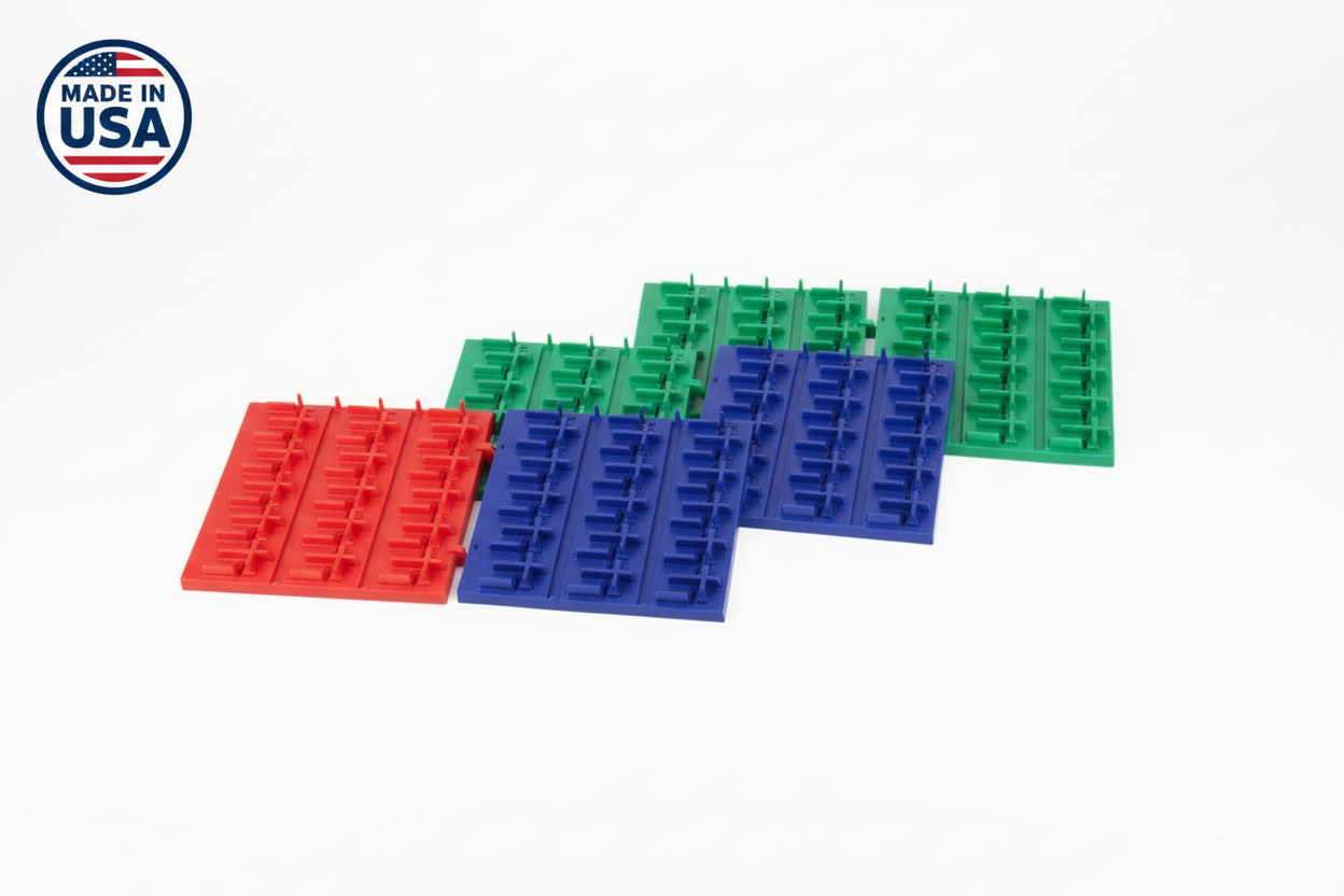 Holy Mats Hero Image - All Three Colors with Made in USA Badge