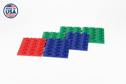 Holy Mats Hero Image - All Three Colors with Made in USA Badge