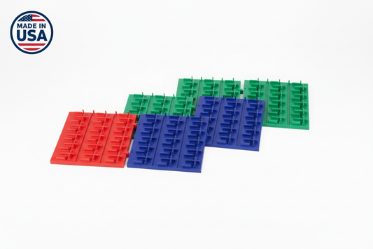 Holy Mats Hero Image - All Three Colors with Made in USA Badge