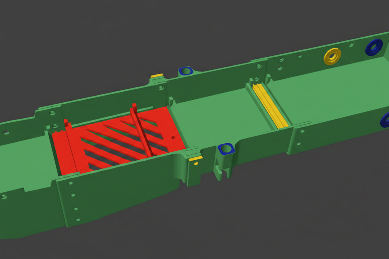 Image 3 - Green Body, Solid Red Grizzy Bars