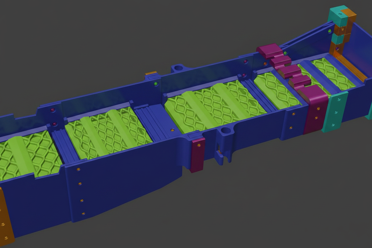 Image 4 - Blue Body Green Grizzy Bars