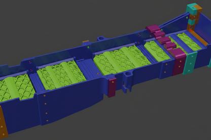 Image 4 - Blue Body Green Grizzy Bars