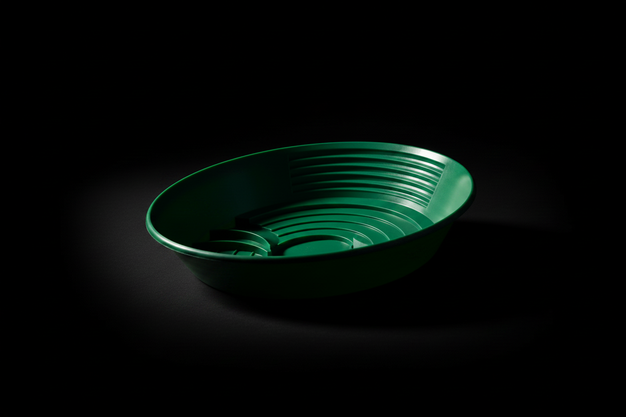 Gold Wash Pan - Green