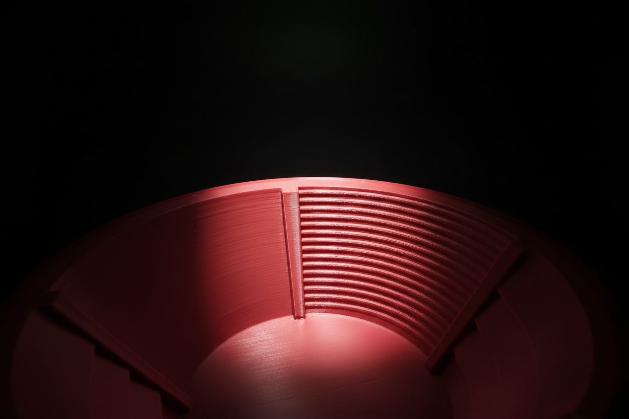 Golden Giant Gold Pan - Riffle Close-up Red