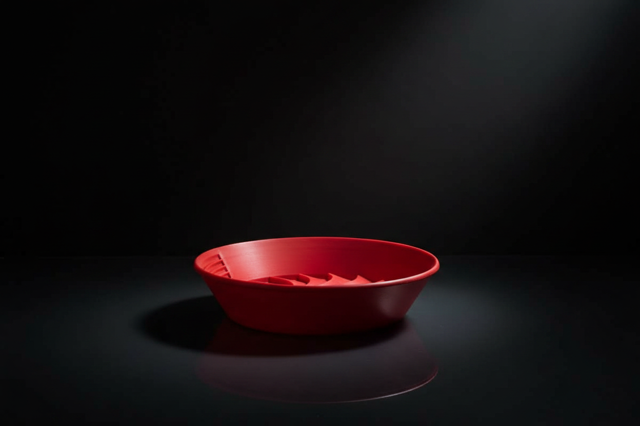 Red Wash Pan — Dark