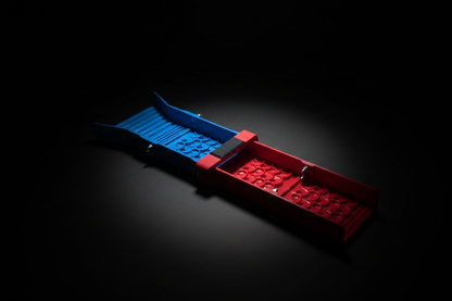 FlowCore — Blue & Red Dark Studio