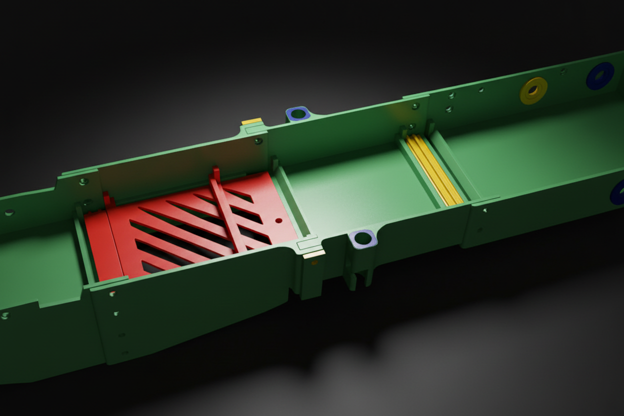 Utili Hybrid — Green Red Dark Studio 3