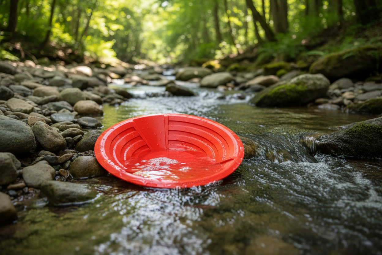 Red Golden Samurai with river background